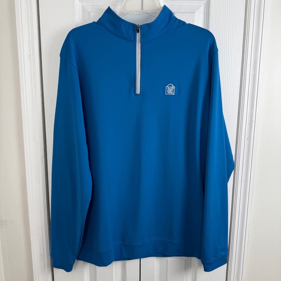 Peter Millar Other - Peter Millar Quarter Zip Pullover Mens L Blue Wicking Golf Performance